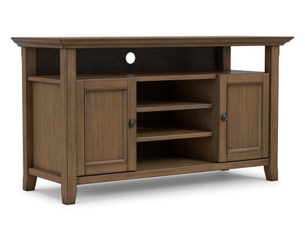 Amherst - TV Media Stand - Rustic Natural Aged Brown