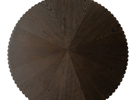 Round Retro Coffee With Solid Wood Legs