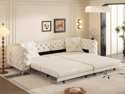 3-In-1 Convertible Sleeper Sofa