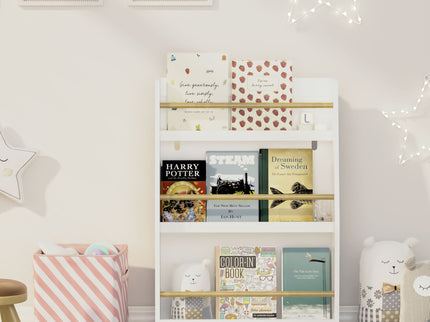 3 Tier Book Shelf, Compact Storage For Bedrooms