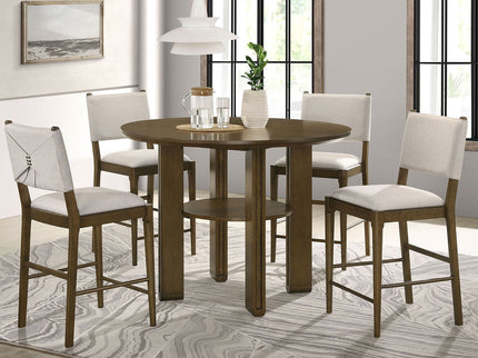 Crispin - Upholstered Counter Side Chair (Set of 2) - Brown