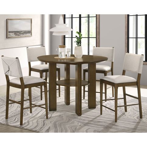 Crispin - Upholstered Counter Side Chair (Set of 2) - Brown