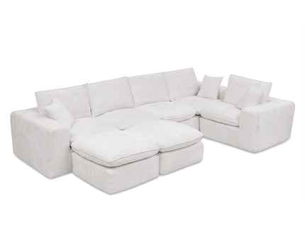 Sectional Sofa With Moveable Ottoman