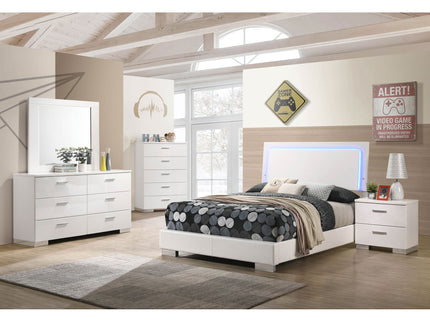 Felicity - LED Panel Bed With Built In Lighting