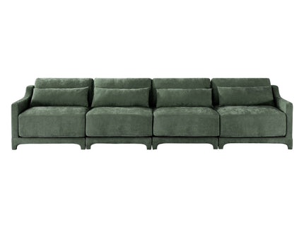 Elegant Sofa With Ergonomic Design And Lumbar Pillows
