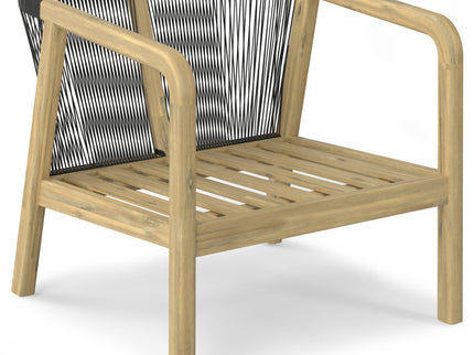 Palmetto - Outdoor Conversation Chair (Set of 2) - Stone Gray