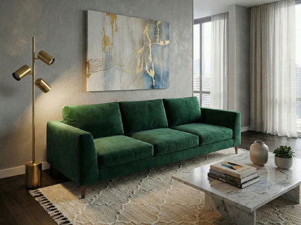 Harmony - Floor Lamp With Rotary Switch Triple Spots Block Base - Gold