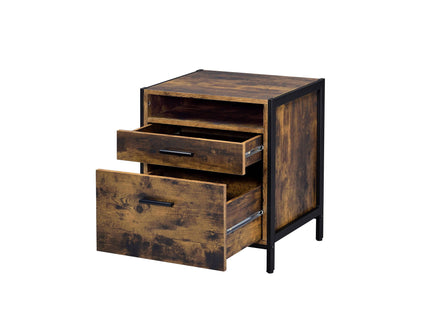 Juvanth - Rustic Nightstand - Oak