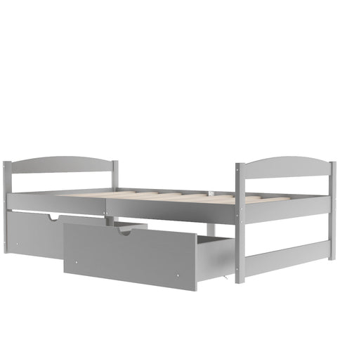 Platform Bed With 2 Drawers