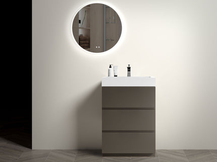 Alice - Bathroom Vanity With Sink, Large Storage Freestanding Bathroom Vanity For Modern Bathroom, One-Piece Sink Basin Without Drain And Faucet
