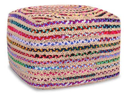 Margo - Square Pouf - Multicolor
