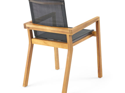 Belfast - Dining Chair With Acacia Wood Frame And Seating (Set of 2)