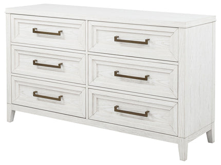 Inverness - 6 Drawer Bedroom Dresser - White