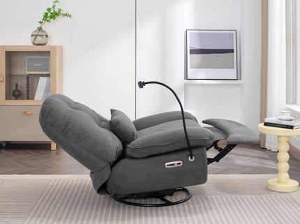 Power Recliner Swivel Glider USB Charger With tooth Music Player, Sleep, Working, Game And Leisure