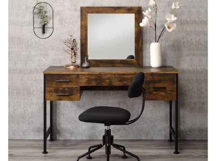 Juvanth - Rustic Vanity Desk Mirror - Oak
