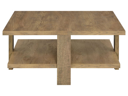 Runnion - Square Coffee Table - Light Brown