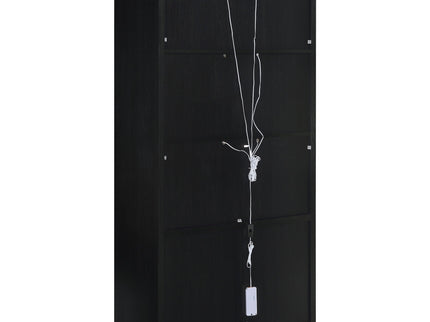 Shayne - 4 Door Display Cabinet With LED Lighting - Black