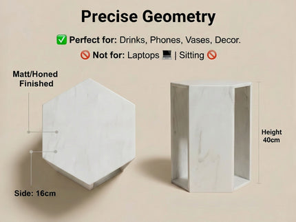Modern Minimalist Hexagon Side Table