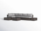 Dark Brown / 4 Pc. Left Arm Facing Sectional, 3 Tables