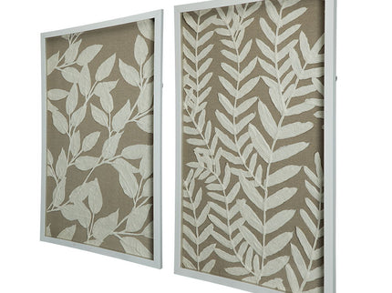 Shadow Box Wall Decor (Set of 2) - White