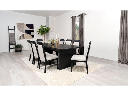 Ennis - 9 Piece Dining Table Set With Chairs - Black