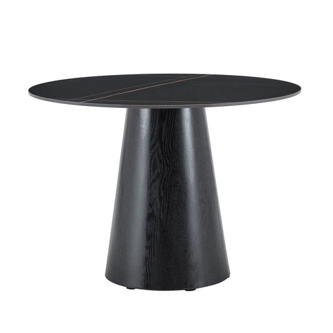 Round Dining Table - Black