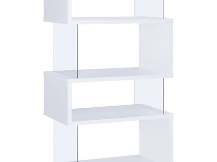Elias - 4 Shelf Bookshelf With Zigzag Design