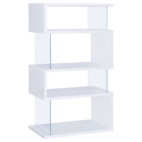 Elias - 4 Shelf Bookshelf With Zigzag Design