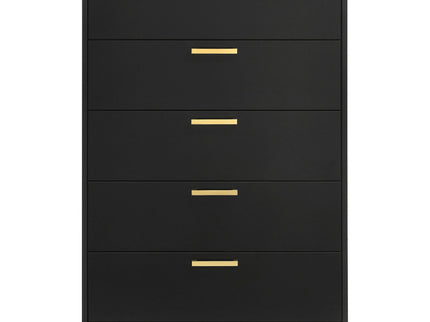 Lexie - 5 Drawer Rectangular Chest - Black