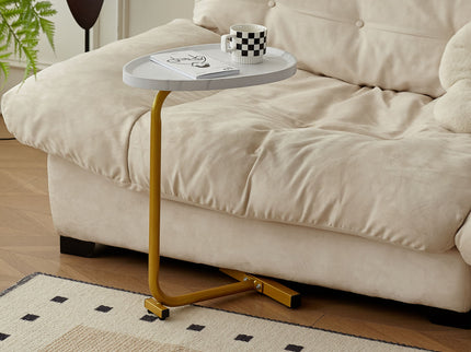 C-Shaped Side Table, Small Sofa Table For Cough, Bedroom