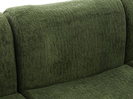 3 Seater Sofa Couch With Curved Armrests