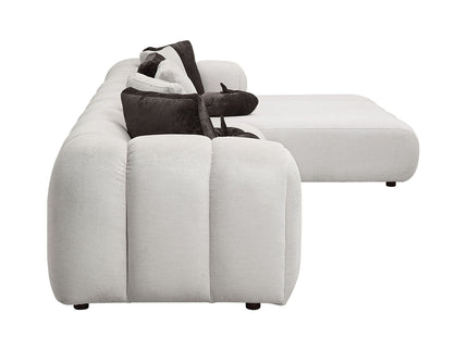 Manilla - Sectional Sofa With Chair - Ivory White