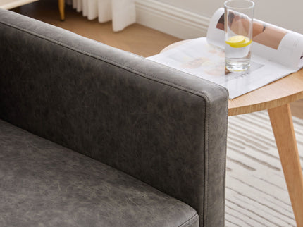 Modern Upholstered Square Swivel Accent Chair With 360 Degree Rotation