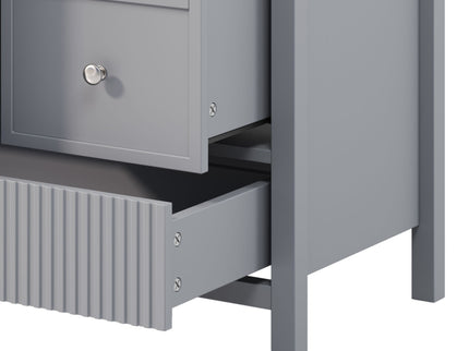 Bathroom Vanity With Separate Sink, Soft Close Doors And 4 Drawers