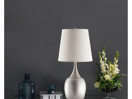 Droplet Empire - Shade Urn Table Lamp (Set of 2) - Silver