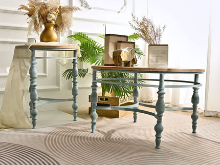 Round Top Carved Table For Living Room