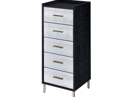 Myles - Jewelry Armoire - Black / Silver / Gold