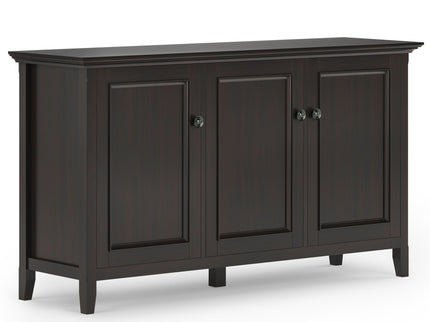 Amherst - Wide 3 Door Storage Cabinet - Hickory Brown