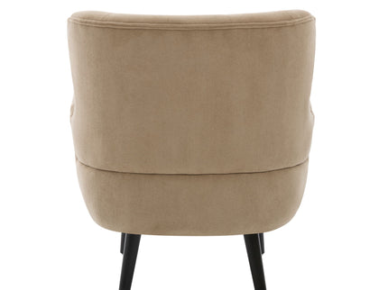 Armchair With Round Arm - Brown