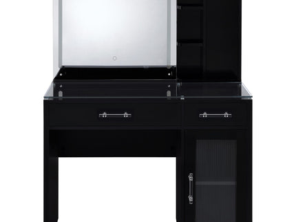 Kerr - 2 Drawer Makeup Vanity Table With Mirror And Stool