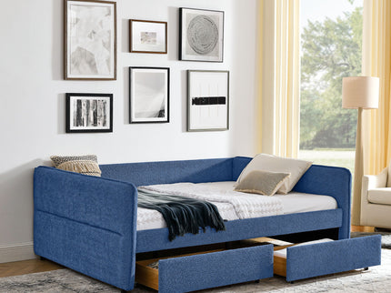 Upholstered Daybed & 2 Drawers