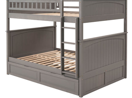 Bunk Bed With Twin Size Trundle, Guardrails