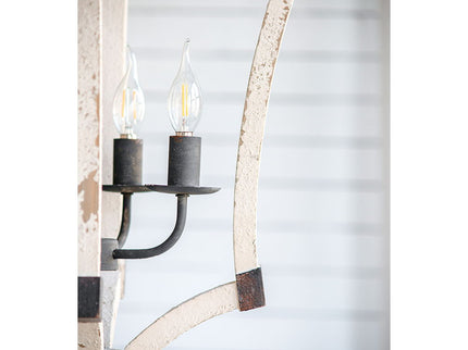 4 Light Chandelier, Hanging Light Fixture With Adjustable Chain For Kitchen, Bulb Not Included - Cream