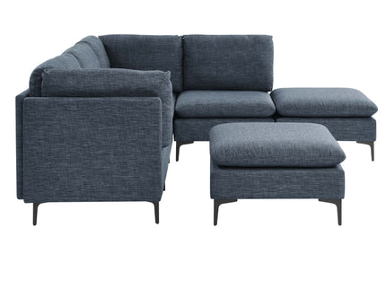 Upholstered Modular Sectional & Tall Legs