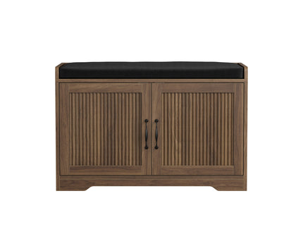 Entryway Shoe Bench With Double Doors