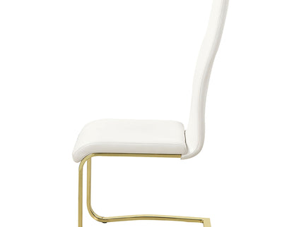 Whittingham - Dining Side Chair (Set of 4) - White / Gold