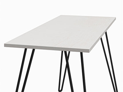 Writing Desk With Hairpin Legs For Study Or Work - White Oak