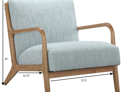 Mid-Century Style Lounge Chair With Upholstered Seat