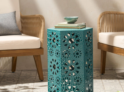 Galore - Side Table With Sunburst Cut Out Design