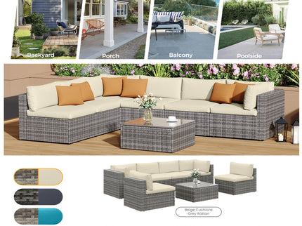 Modern Patio Set With Coffee Table